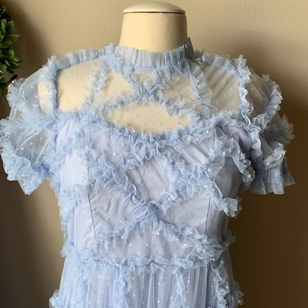 🆕Catchall lilac sheer mesh dress - Picture 2 of 7